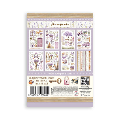 Washi pad 8 sheets A5 - Lavender