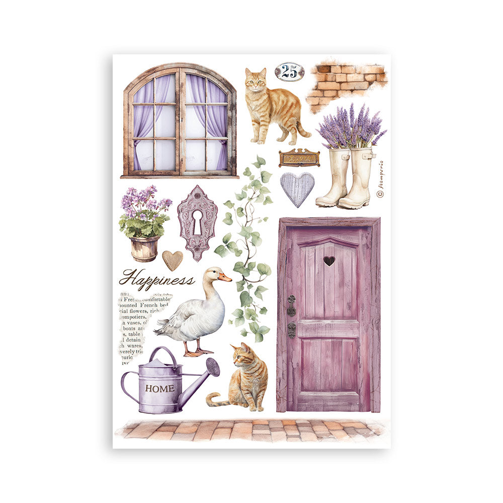 Washi pad 8 sheets A5 - Lavender