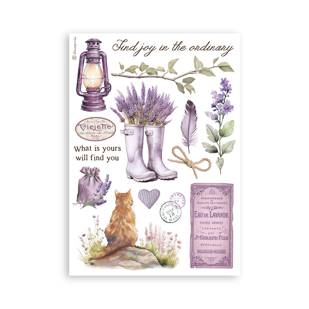 Washi pad 8 sheets A5 - Lavender