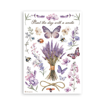 Washi pad 8 sheets A5 - Lavender