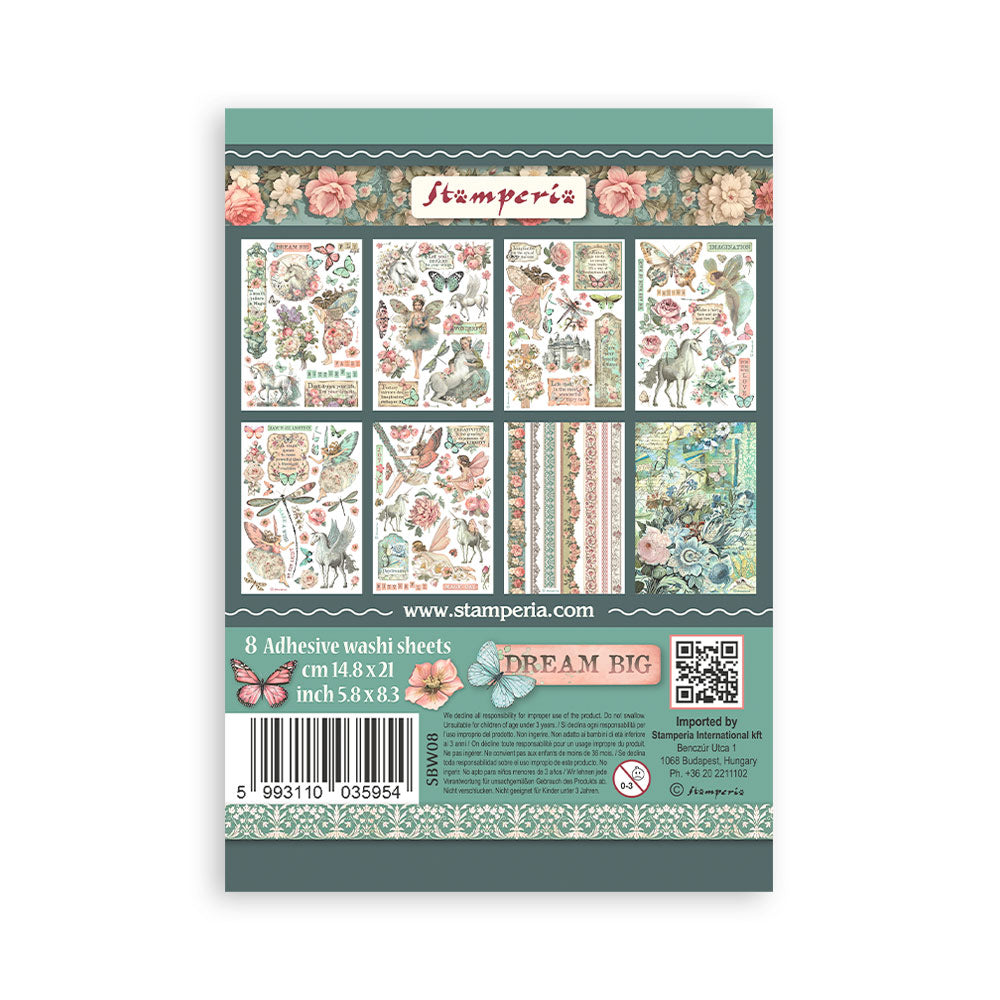 Washi pad 8 sheets A5 - Wonderland