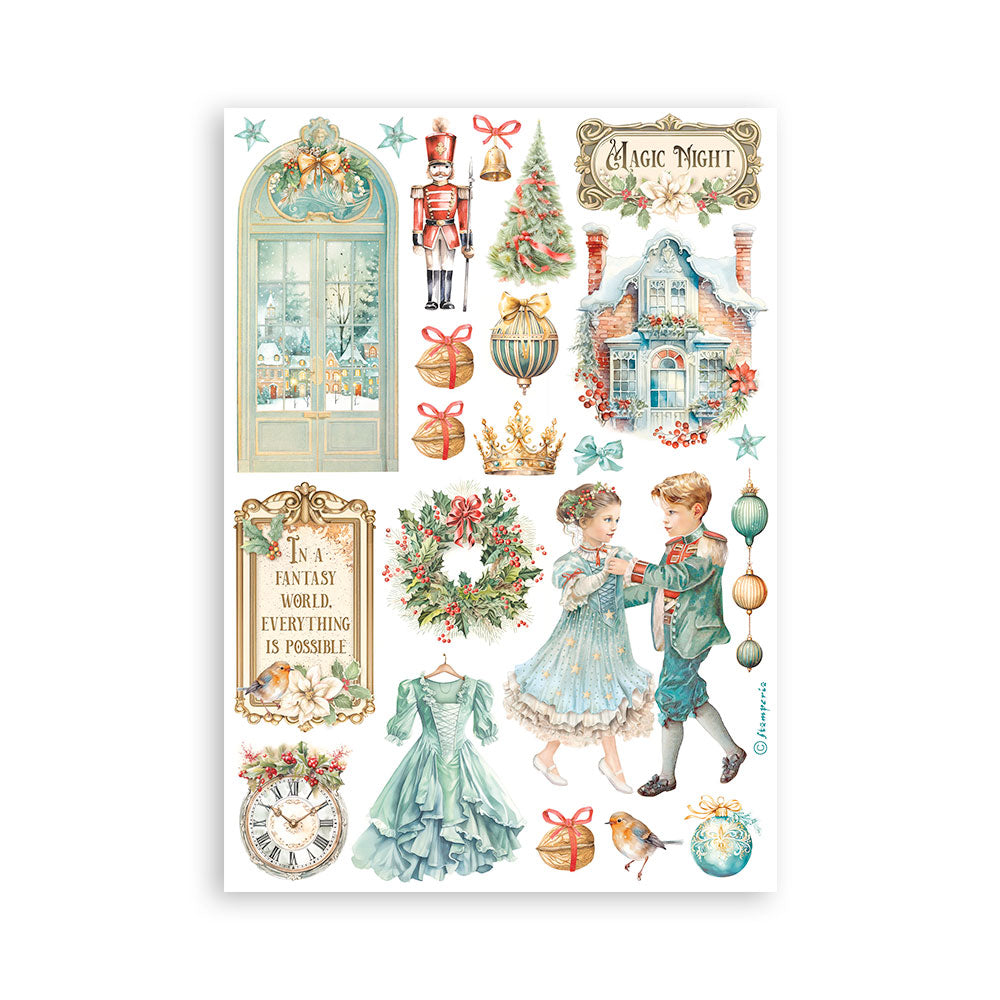 Washi pad 8 sheets A5 - The Nutcracker