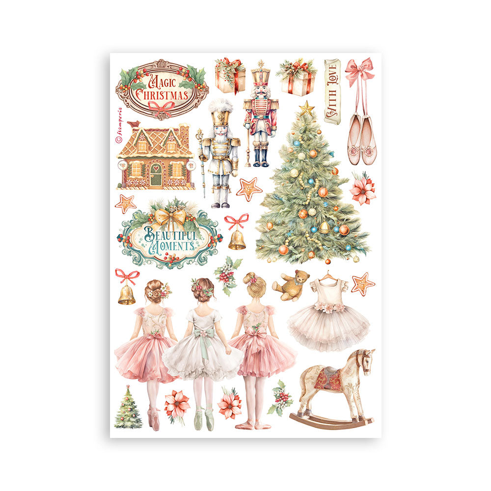 Washi pad 8 sheets A5 - The Nutcracker