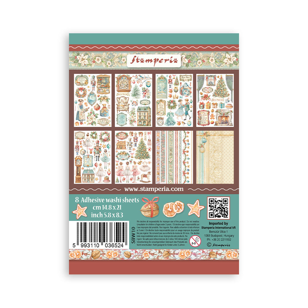 Washi pad 8 sheets A5 - The Nutcracker