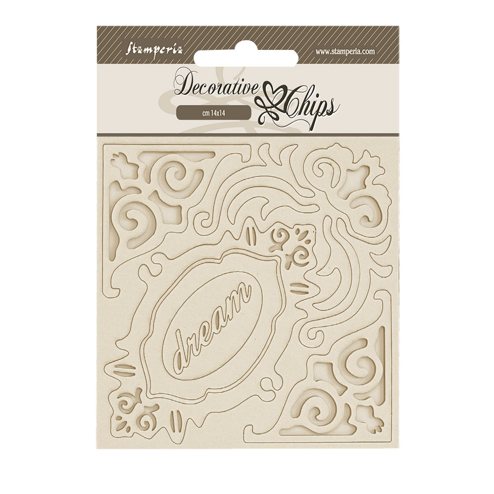 Stamperia 14 x 14 Decorative Chips - Alterego, Corners and Frames