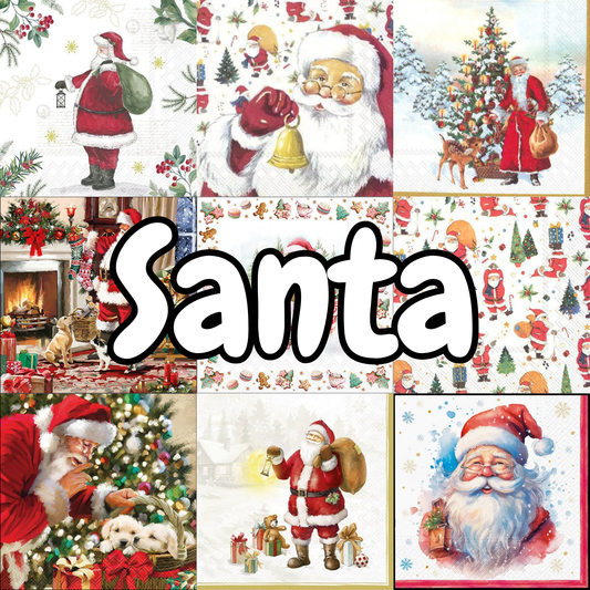 Decoupage Napkin Value Bundle - Santa