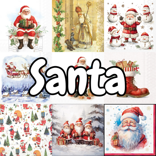 Decoupage Napkin Value Bundle - Santa