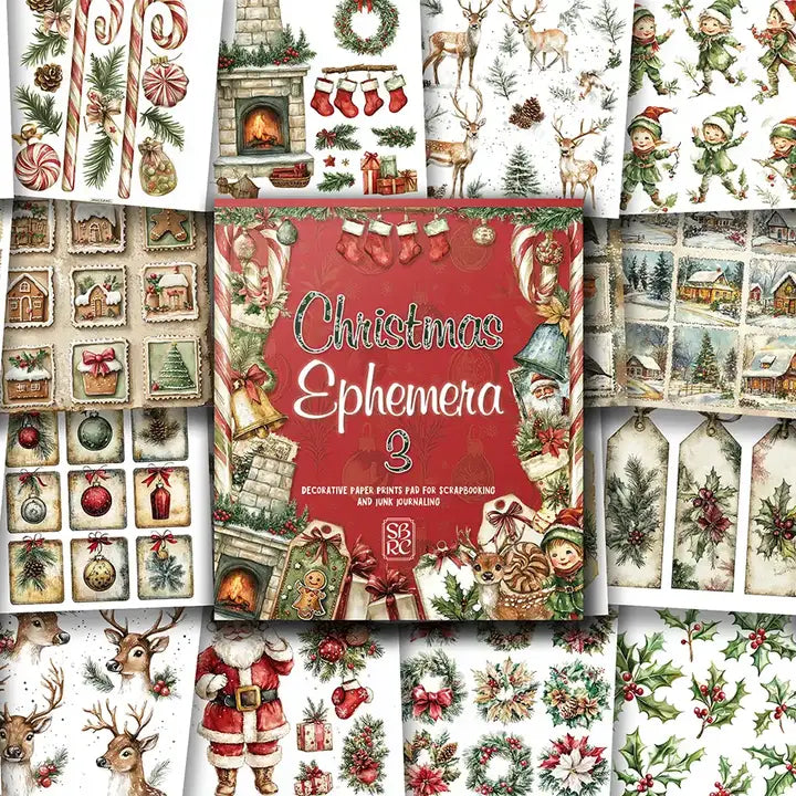 Scrapbook Resource Co Scrapbook Pad - Christmas Ephemera 3