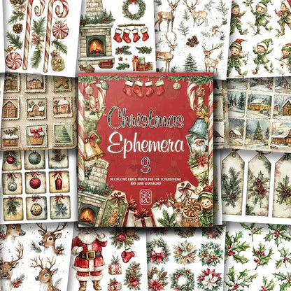 Scrapbook Resource Co Scrapbook Pad - Christmas Ephemera 3