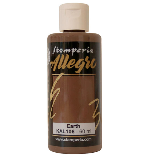Stamperia Allegro Acrylic Craft Paint 60 ml - Earth