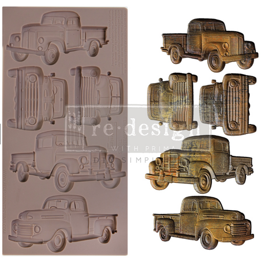 ReDesign with Prima Silicone Decor Moulds 5" x 10" - Trucks