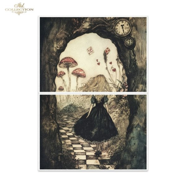 Special Order - ITD Collection Rice Paper 2 Sheet Set - Alice's Magic Series IV