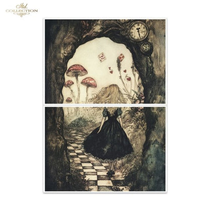 Special Order - ITD Collection Rice Paper 2 Sheet Set - Alice's Magic Series IV