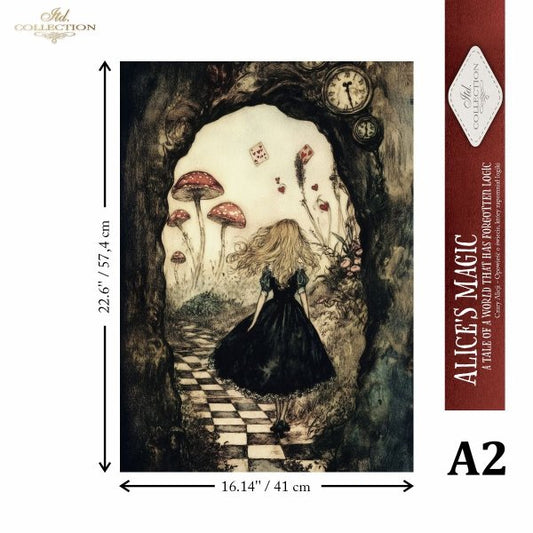 Special Order - ITD Collection Rice Paper 2 Sheet Set - Alice's Magic Series IV