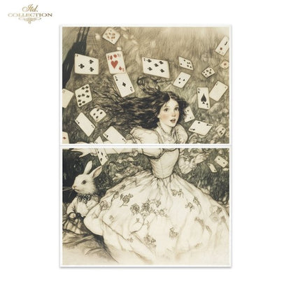 Special Order - ITD Collection Rice Paper 2 Sheet Set - Alice's Magic Series VI