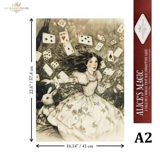 Special Order - ITD Collection Rice Paper 2 Sheet Set - Alice's Magic Series VI