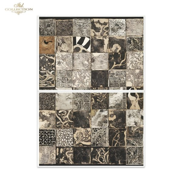 Special Order - ITD Collection Rice Paper 2 Sheet Set - Black and White Series I