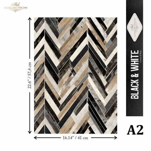A2 Rice Paper 2 Sheet Set - Black and White Series II – Ninnys Napkins