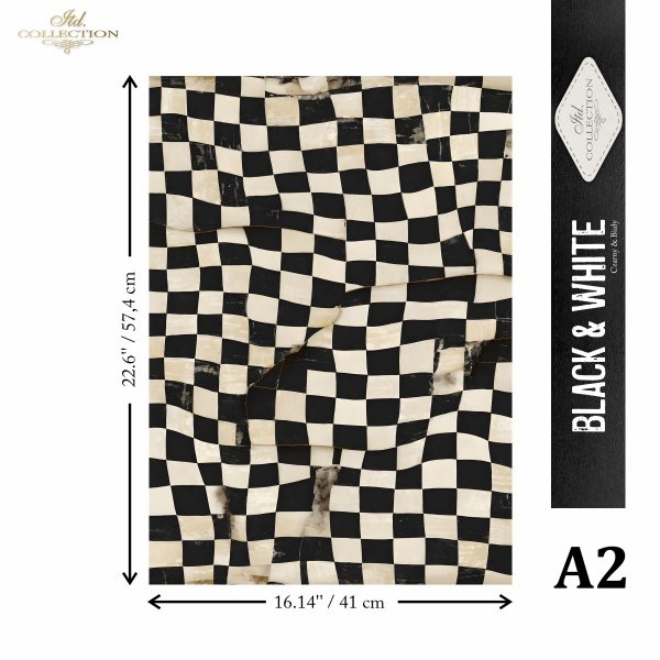 A2 Rice Paper 2 Sheet Set - Black and White Series V – Ninnys Napkins