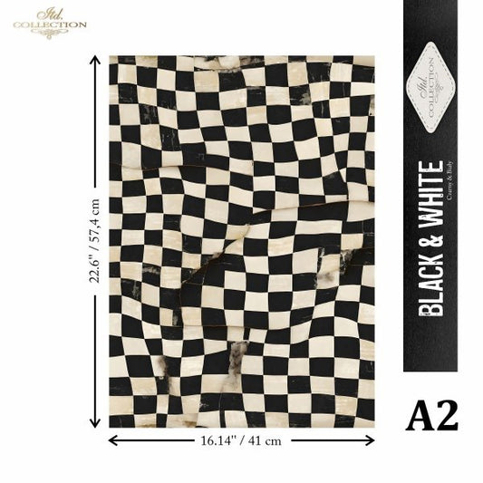 Special Order - ITD Collection Rice Paper 2 Sheet Set - Black and White Series V