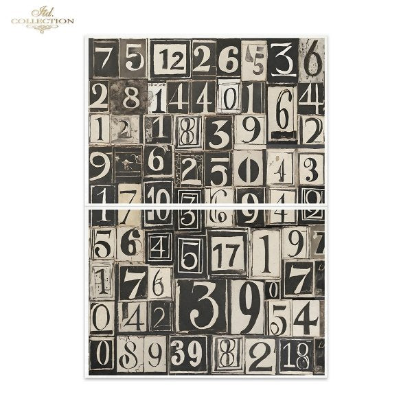 Special Order - ITD Collection Rice Paper 2 Sheet Set - Black and White Series VI