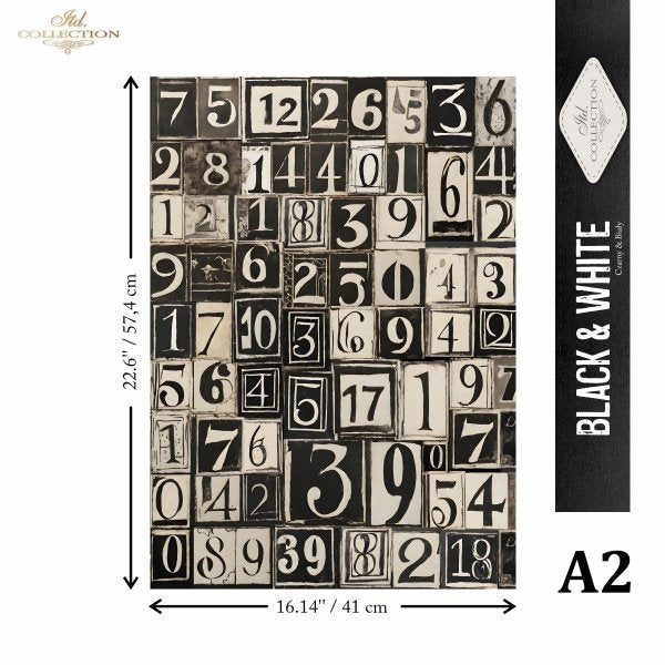Special Order - ITD Collection Rice Paper 2 Sheet Set - Black and White Series VI