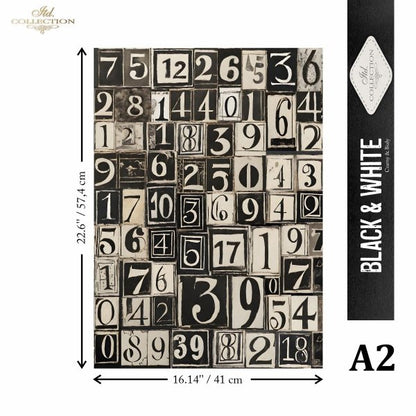 Special Order - ITD Collection Rice Paper 2 Sheet Set - Black and White Series VI