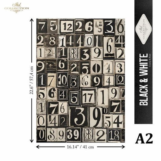 Special Order - ITD Collection Rice Paper 2 Sheet Set - Black and White Series VI