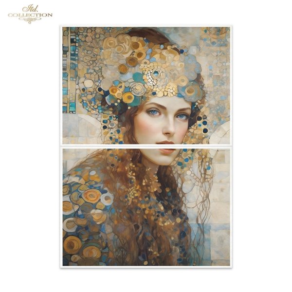Special Order - ITD Collection Rice Paper 2 Sheet Set - Inspired by Klimt Series I