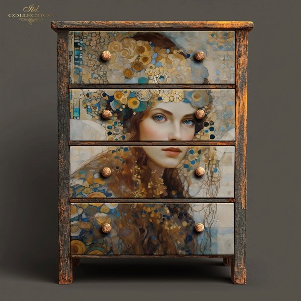 Special Order - ITD Collection Rice Paper 2 Sheet Set - Inspired by Klimt Series I