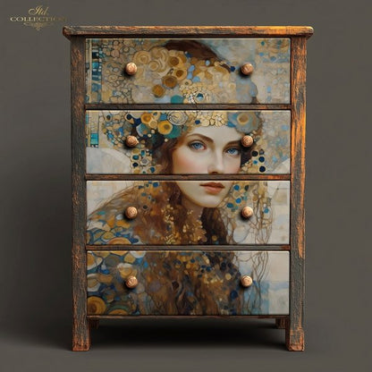 Special Order - ITD Collection Rice Paper 2 Sheet Set - Inspired by Klimt Series I