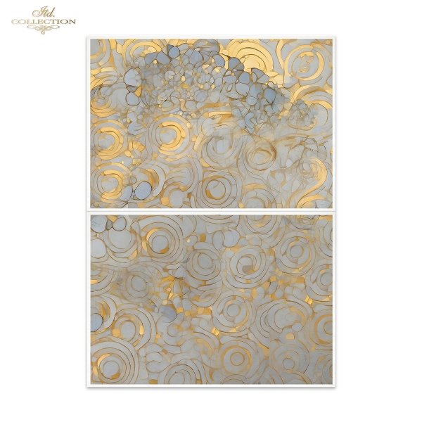 Special Order - ITD Collection Rice Paper 2 Sheet Set - Inspired by Klimt Series II