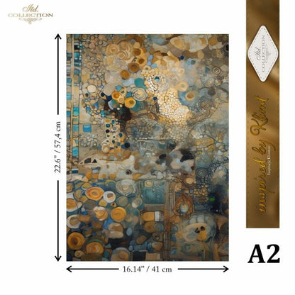 Special Order - ITD Collection Rice Paper 2 Sheet Set - Inspired by Klimt Series III