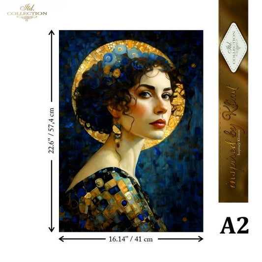 Special Order - ITD Collection Rice Paper 2 Sheet Set - Inspired by Klimt Series IV