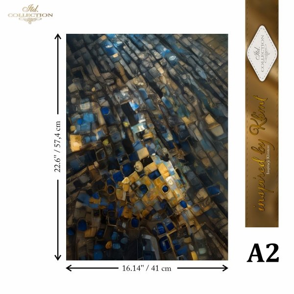 Special Order - ITD Collection Rice Paper 2 Sheet Set - Inspired by Klimt Series V