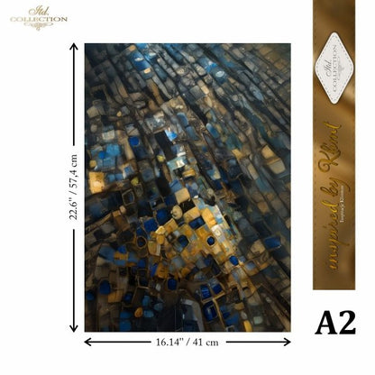 Special Order - ITD Collection Rice Paper 2 Sheet Set - Inspired by Klimt Series V