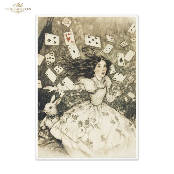 Special Order - ITD Collection Rice Paper 3 Sheet Set - Alice's Magic Series II