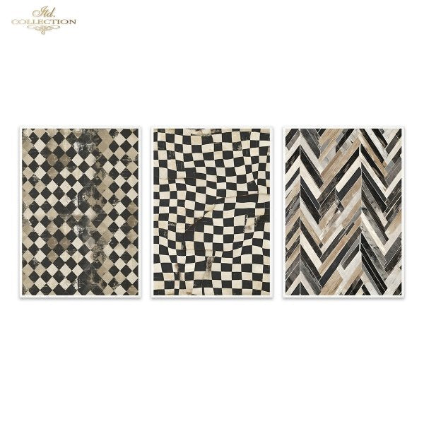 Special Order - ITD Collection Rice Paper 3 Sheet Set - Black and White Series II