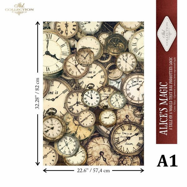 Special Order - ITD Collection Rice Paper 4 Sheet Set - Alice's Magic Series I