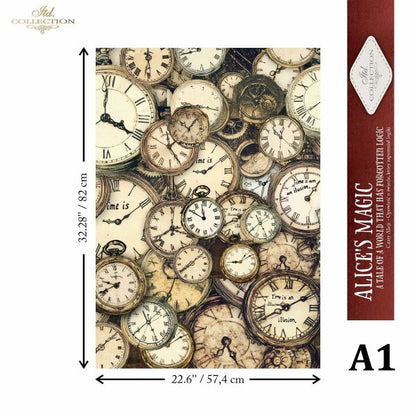 Special Order - ITD Collection Rice Paper 4 Sheet Set - Alice's Magic Series I