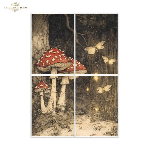 Special Order - ITD Collection Rice Paper 4 Sheet Set - Alice's Magic Series II