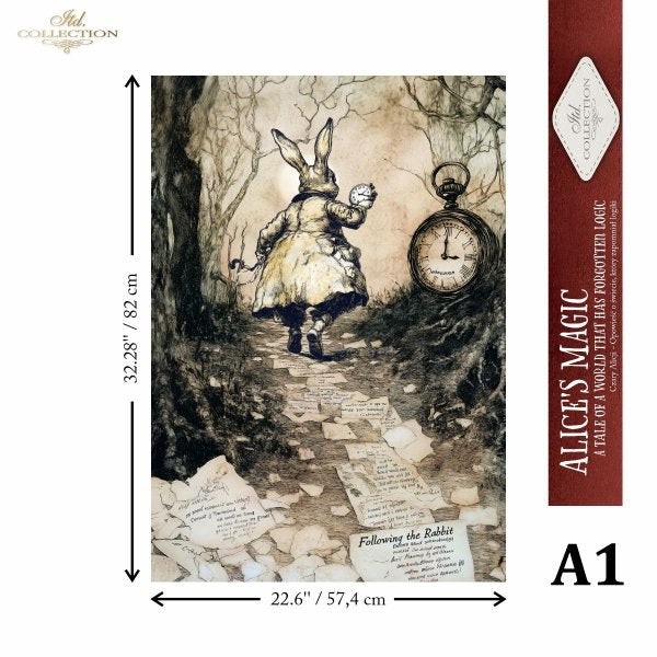 Special Order - ITD Collection Rice Paper 4 Sheet Set - Alice's Magic Series III