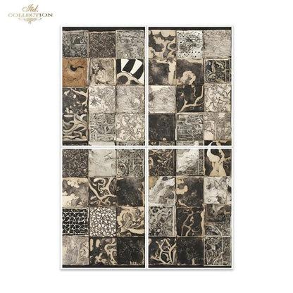 Special Order - ITD Collection Rice Paper 4 Sheet Set - Black and White Series I