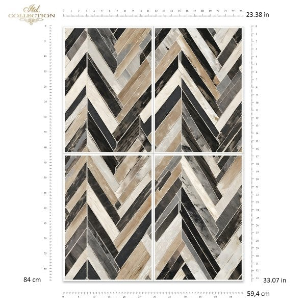 Special Order - ITD Collection Rice Paper 4 Sheet Set - Black and White Series II