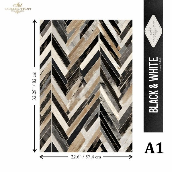 Special Order - ITD Collection Rice Paper 4 Sheet Set - Black and White Series II