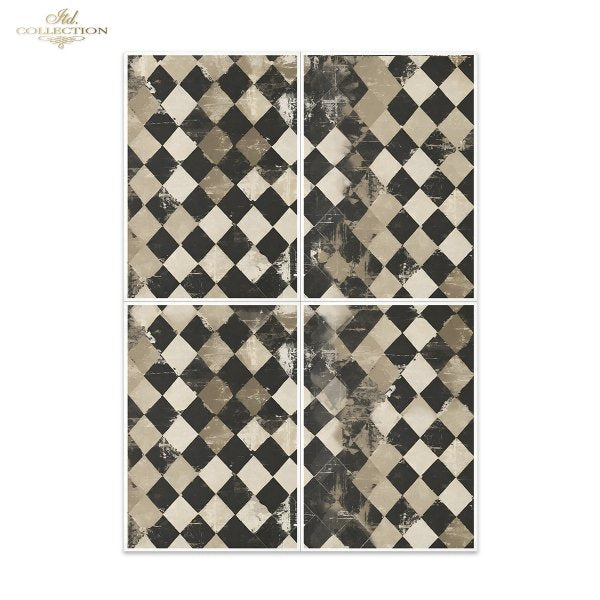 Special Order - ITD Collection Rice Paper 4 Sheet Set - Black and White Series IV