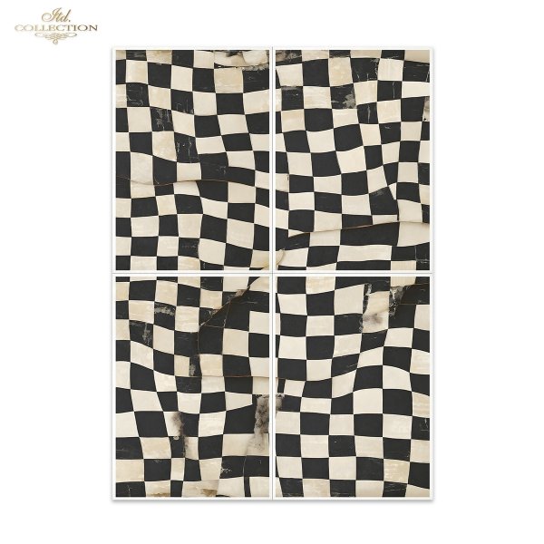 Special Order - ITD Collection Rice Paper 4 Sheet Set - Black and White Series V