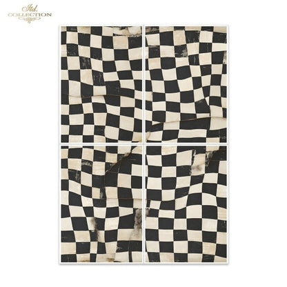 Special Order - ITD Collection Rice Paper 4 Sheet Set - Black and White Series V