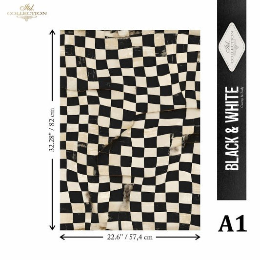 Special Order - ITD Collection Rice Paper 4 Sheet Set - Black and White Series V