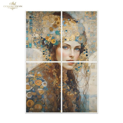 Special Order - ITD Collection Rice Paper 4 Sheet Set - Inspired by Klimt Series I